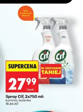 Spray Cif kuchnia 2-pak +1 wariant