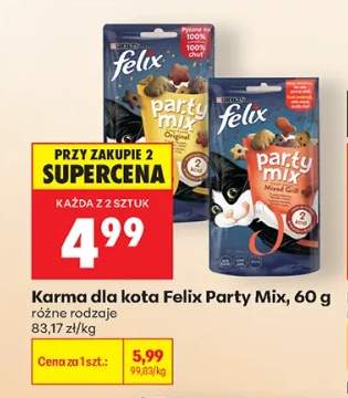 Karma dla kota Felix Party Mix Original +1 wariant