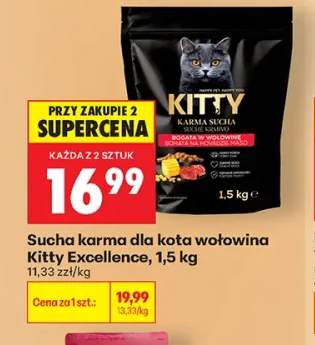 Sucha karma dla kota wołowina Kitty Excellence