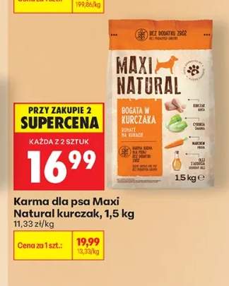 Karma dla psa Maxi Natural kurczak