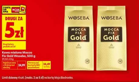Kawa mielona Mocca Fix Gold Woseba
