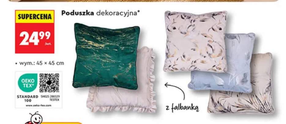 Poduszka dekoracyjna 45x45 cm Smukee