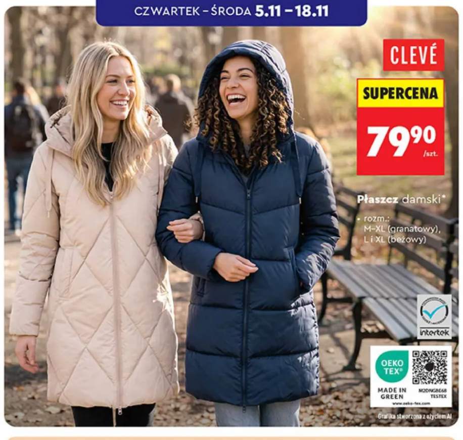Płaszcz damski Clevé