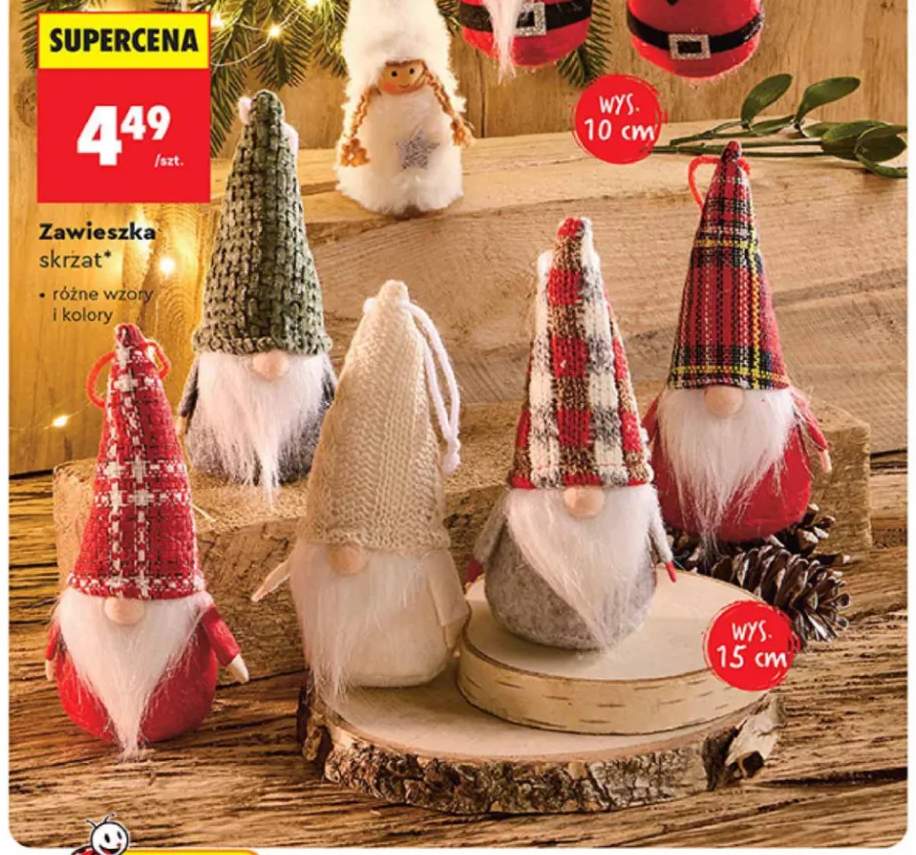 Zawieszka skrzat 15 cm