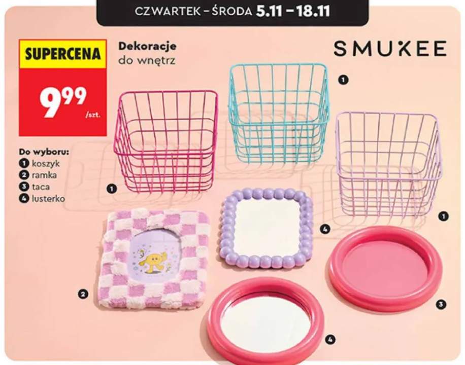 Dekoracje do wnętrz ramka Smukee +3 warianty