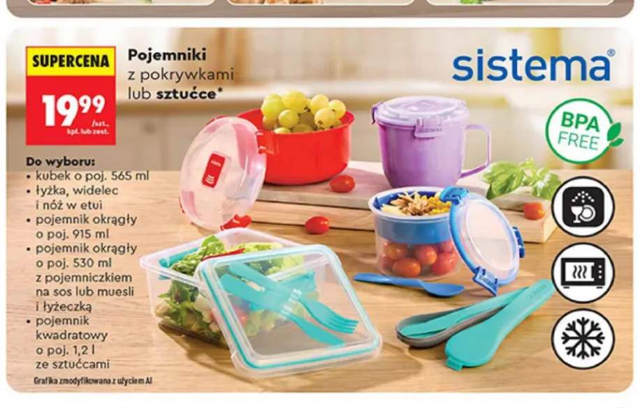 Kubek z pokrywką Sistema +4 warianty
