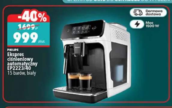 Ekspres ciśnieniowy automatyczny EP2223/40 biały Philips