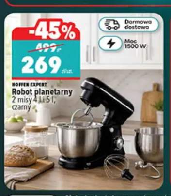 Robot planetarny 2 misy 4 l i 5 l czarny Hoffen Expert