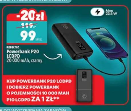 Powerbank P20 Lcdpd Rebeltec