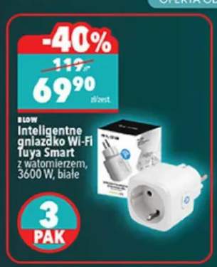 Inteligentne gniazdko Wi-Fi Tuya Smart z watomierzem Blow 3-pak