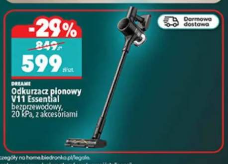 Odkurzacz pionowy V11 Essential bezprzewodowy z akcesoriami Dreame